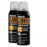 NOCO E404 12.25 Oz Battery Terminal Cleaner Spray and Corrosion Cleaner with Acid Detector (Pack of 2)