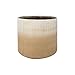 Rivet Rustic Crosshatch Indoor Outdoor Flower Plant Pot, 7.9"H, Bronze