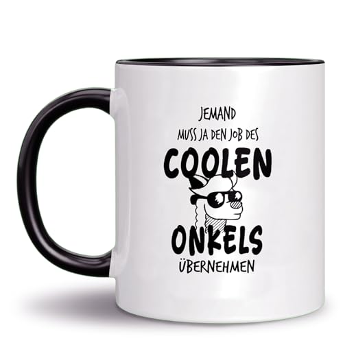 Verdaxis Tasse Onkel Geschenk Bester Onkel Geschenke - Jemand muss ja den Job des coolen Onkels übernehmen -