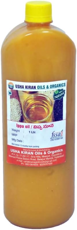 Vippa Cooking Oil 1 Liter l Mahuva oil l Wood pressed l Cold pressed l kachi ghani
