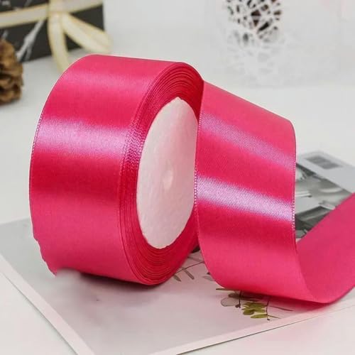volumen 25 yardas cintas de satén de seda artesanía lazo hecho a mano DIY embalaje boda fiesta decorativo 6/10/15/20/25/40/50 mm costura-rosa-cinta 15 mm
