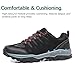 TRAILBLITZ Men's Hiking Shoes Outdoor Casual Sneakers Non Slip Comfortable Breathable Walking Work Trekking Climbing Camping Travel Trail Running Grip Durable Classic Fashion(8.5 Men, Black)