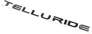 Gloss Black Telluride Rear Tailgate Emblem Letter Fit 2022-2024 Telluride Gloss Black