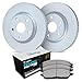 R1 Concepts Front Brakes and Rotors Kit |Front Brake Pads| Brake Rotors and Pads| Euro Ceramic Brake Pads and Rotors|fits 2010-2015 Chevrolet Camaro; Saab 44809