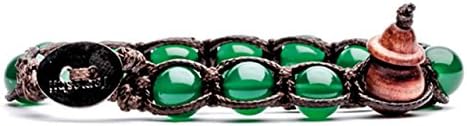 Bracciale tibetano buddista Tamashii in Agata Verde MainApps Bracciale tibetano buddista Tamashii in Agata Verde MainApps