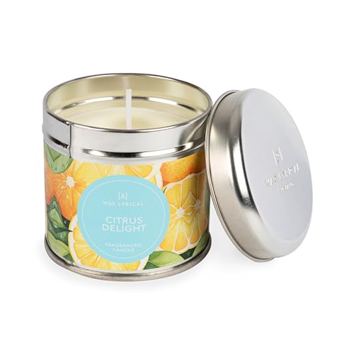 Wax Lyrical Citrus Delight Candle Tin, Up to a 35 Hour Burn Time