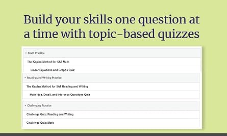 SAT Total Prep, Fourth Edition (2026-2027): Includes 4 Full Length Practice Tests, 1,100+ Practice Questions + 1 Year Access to Online Quizzes and Video Lessons and Tutorials (Kaplan Test Prep)
