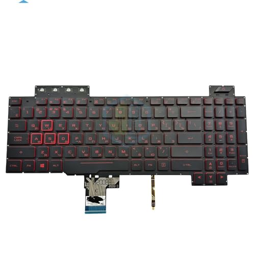 Clavier FR ASUS TUF Gaming FX505GD FX505GE FX505GM FX505DD rétroéclairé rouge