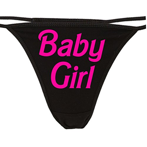Knaughty Knickers - Daddy's Baby Girl Thong Underwear - Cute Panties for Daddys Princess - DDLG Hot Pink