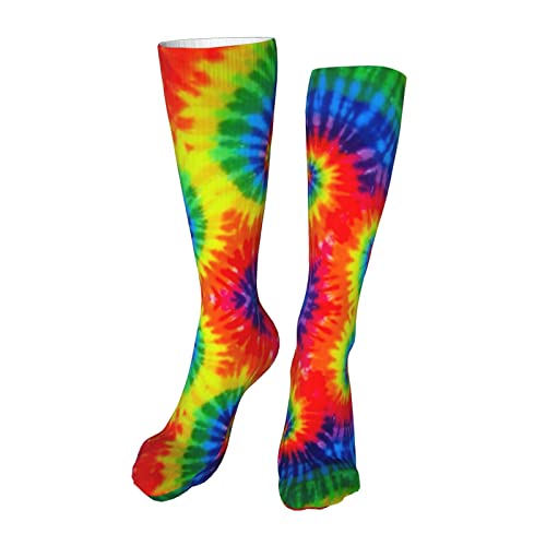 Knee High Kids Soccer Socks Youth Girls Boys, Novelty Long Compression Tube Socks for Softball Running Gifts 19.8in