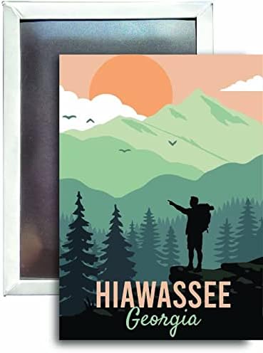 R and R Imports Hiawassee Georgia - Imán para refrigerador de 2.5 x 3.5 pulgadas, aproximadamente destino de caminata