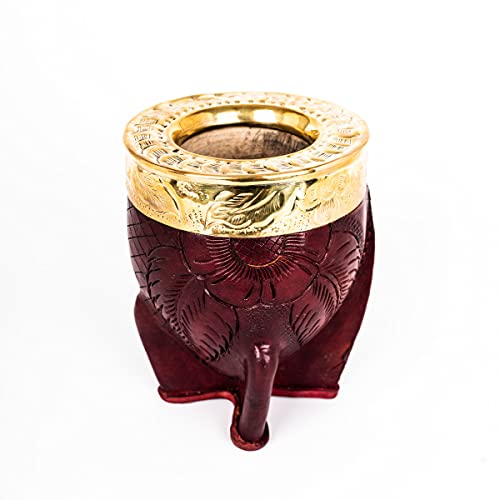 Custom-Premium-Imperial-Gourd-Mate-Cup-Yerba-Leather-Lined-Bombilla-Alpaca-Argentina-Medallas-Ibarra