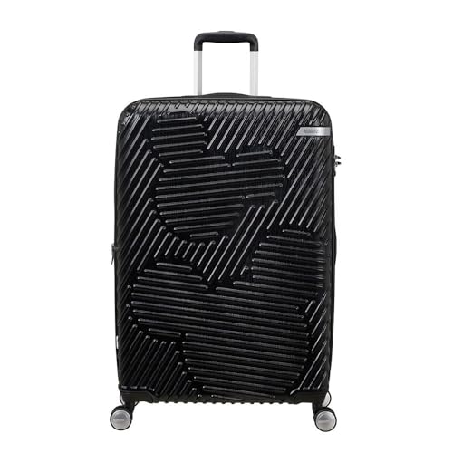 American Tourister Mickey Clouds, Spinner L, Erweiterbar Koffer, 76 cm, 94/104 L, Schwarz (Mickey True Black)