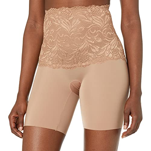 Ahh By Rhonda Shear Women's Lace Shaping Long Line, Nude, Medium #TOP11
