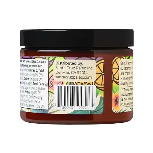 Image of Santa Cruz Paleo Electrolyte Powder, P.O.G. Flavor (Passionfruit Orange Guava), Sugar Free Hydration Mix with Himalayan Pink & Sea Salt, Magnesium, Potassium, Stevia, 30 Servings