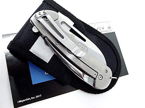 Myerchin Professional Generation 2 Titanium Captain Rigging Knife Tf300P Marlinspike Belt Pocket Sheath With Bonus Leather Lanyard Strap #TOP7