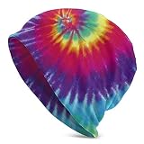 YISHOW Colorful Tie Dye Beanie Baggy Hat Slouchy Skull Beanie for Men Women