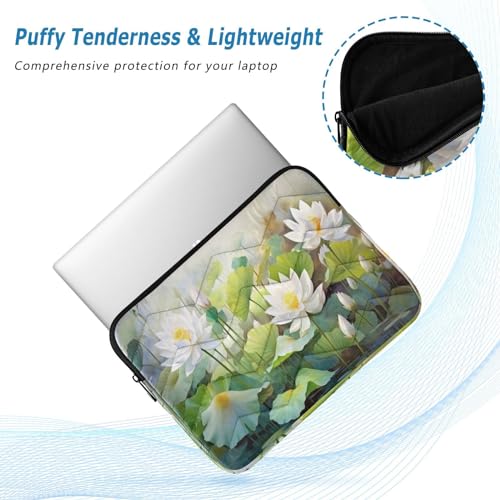 Funda para portátil 13-14 pulgadas impermeable color blanco loto miniatura 5