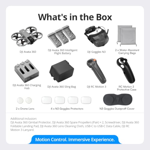 DJI Avata 360 Motion Control Premium Protection Bundle, 8K 360° Drone - image 9