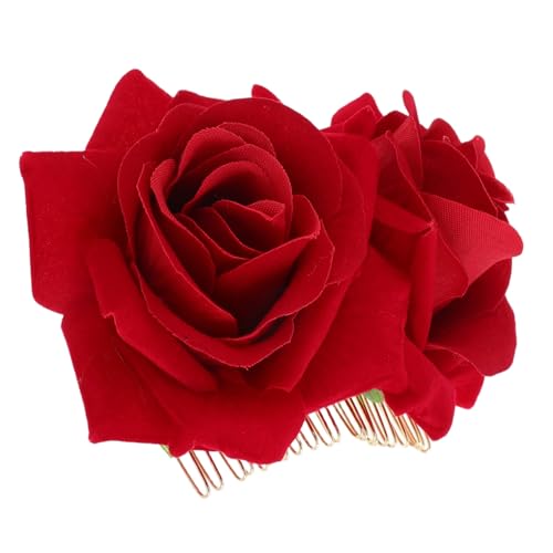 CHICAMPERA ?真花ブライダルヘアコーム 軽量で快適 精密手作り細工 結婚式用花嫁髪飾り 女性用装飾的ヘッドピース