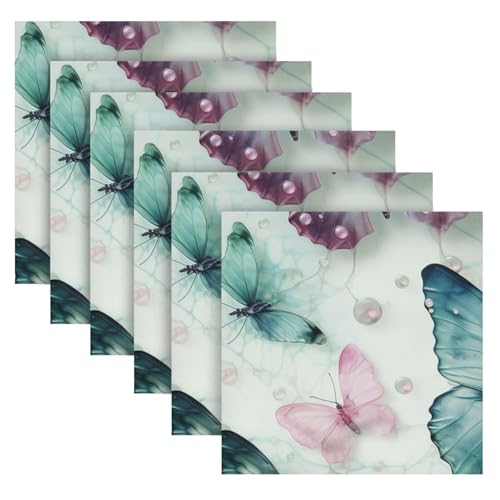 Servilletas de Tela Multicolor Set x6 20x20 in miniatura 2