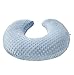 Aullar Pillowcase for Nursing Pillow and Positioner for Breastfeeding and Bottle Feeding, Propping Baby, Tummy Time, Baby Sitting Support, Awake-Time Support, Pillow Cover Only (Blue)