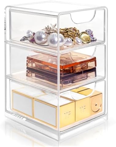 Small Desk Organizer with Drawer, Desktop Organization for Office...