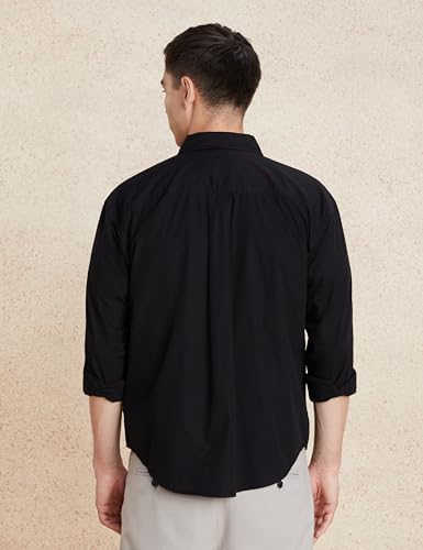 Image of Amazon Brand - Symbol Men's Solid Oversized Cotton Casual Shirt | Plain | Full Sleeve (Available in Plus Sizes)