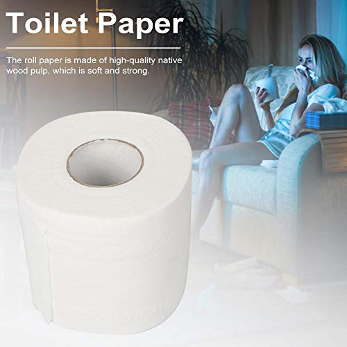 Preisvergleich Produktbild azurely 4PC Klopapier,Toilettenpapier Wc Papier Tolettenpapier Toilettenpapier3-lagig Klopapier3 LagigBadezimmer Küche Toilette Seidenpapier Abbaubares Rollenpapier - Für Werkstatt Restaurant Good