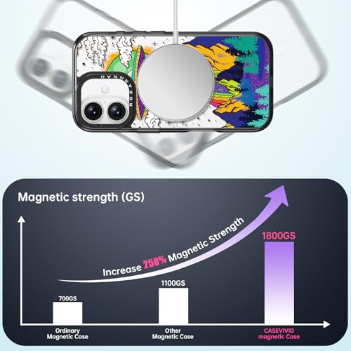 Coque iPhone 16 MagSafe évitez les rayures avec style UFO noir - 2