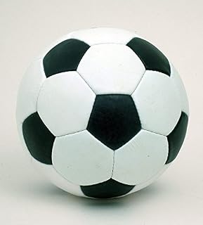 British Sports Museum New Retro 1970's Black & White Size 5 Leather 32 Panel Football Hand Stitched Ball