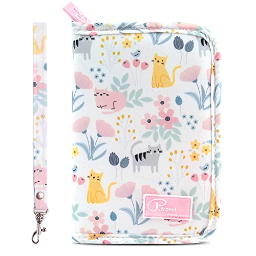 Dizdvizd Porta Passaporto da Viaggio, Custodia Portafoglio Cover per Passaporti, Carte d'Identità,...