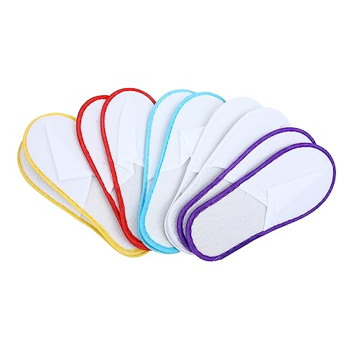 Didiseaon 20 Pack Soft Plush Disposable Slippers Indoor Hotel Guest Shoes Universal Size for Men Women