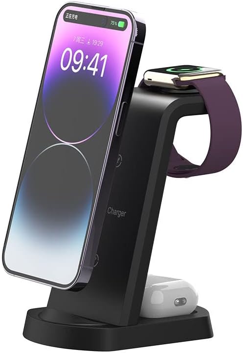 Aimtel Chargeur Induction, 3 En 1 Station Sans Fil Compatible With