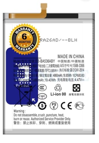 Image of Original EB-BA536ABY Battery for Samsung Galaxy A33 5G A33, F23 /5G, M52 /5G, A73 /5G,M33 /5G, M526 Battery with 6 Month Warranty* (SUPER251)