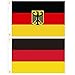 Produktbild BOELLRUNO 2 Stück Deutschland Flagge Fahne mit Adler Stoff Deutschlandfahne Flaggen Fahnen Fanartikel 150x90cm mit 2 Metallösen zum aufhängen