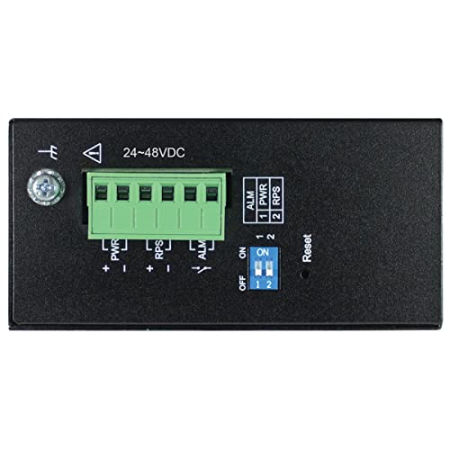 Image of Tripp Lite Industrial 8-Port Managed Gigabit Ethernet Switch, 2 SFP GbE Slots, 10 /100 /1000 Megabit RJ45 Ports, -40 to 167F Temperature Range, 3-Year Manufacturer's Warranty (NGI-M08C2)