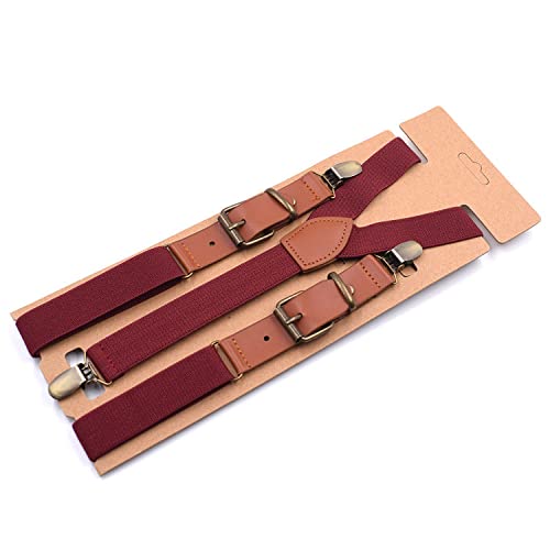 Bretelles homme vintage marron idéales pour un mariage champêtre ou une soirée rétro habillée