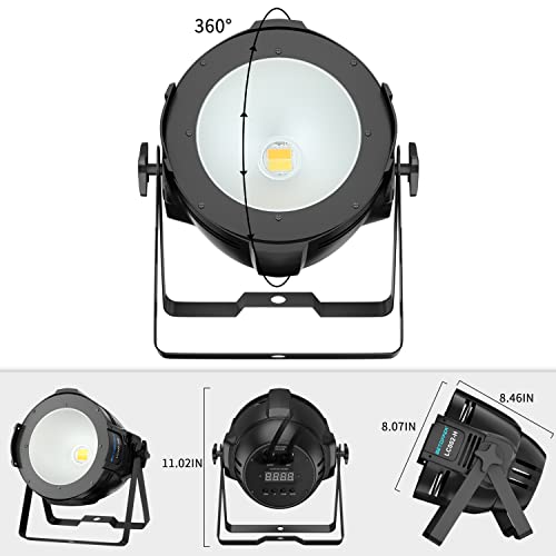 Betopper Stage Lights 200W Cob Led Stage Spotlights W/Barndoor Warm & Cold White Led Par Lights Dmx/Master-Slave Dj Lights Spotlight/Fresnel Lights For Church Wedding Theater Photo Studio (4) #TOP7