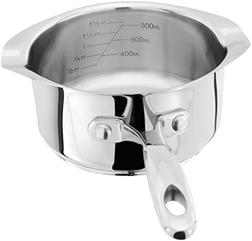 Stellar 7000 14cm 1.0L milkpan with 2 pouring lips