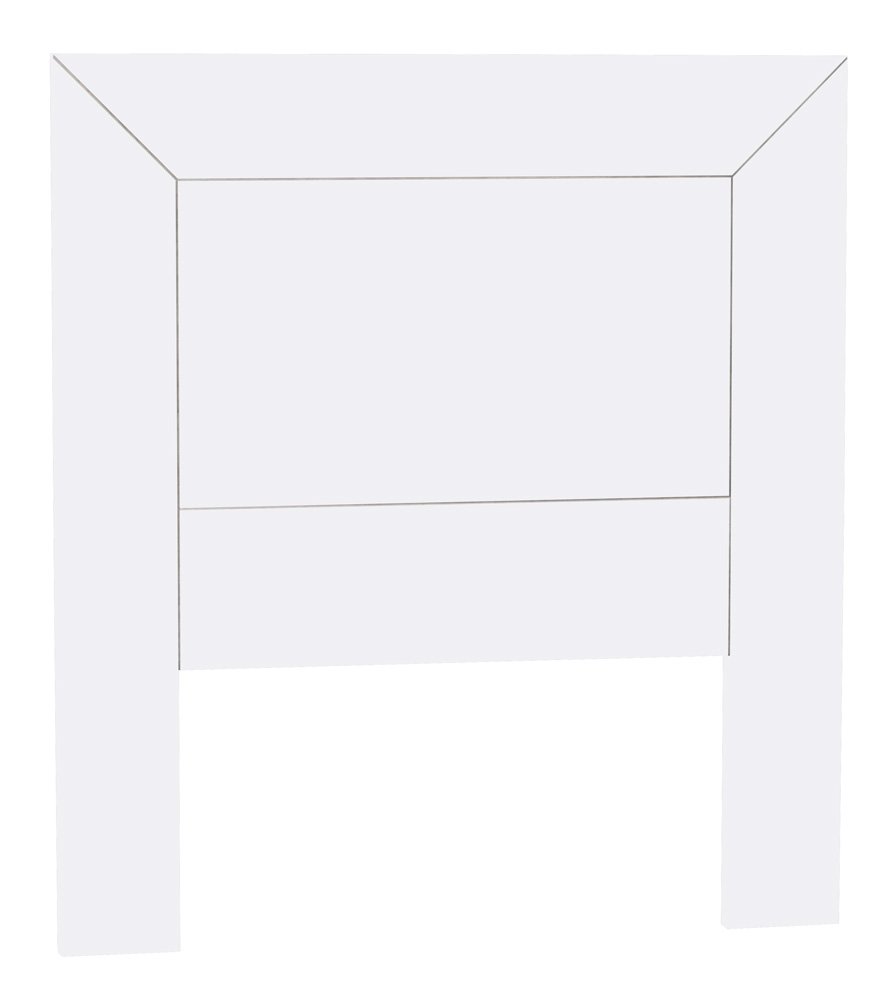 Dogar Moblit Cabecero para Somier de 100 cm Realizado en Madera de Pino Macizo y MDF Color Blanco Lacado Serie Kalpe Medidas (110x100x2) cm (altoxanchoxfondo) Robusto y Resistente