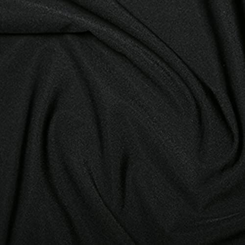 Image of Plain All Way Stretch Lycra Fabric Nylon Spandex Dress Dance Wear 150cm Wide (per metre) (Black)