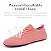 XKOWUO Womens Barefoot Yoga Shoes Non Slip Zero Drop Breathable Mesh Fashion Sneakers Foldable Minimalist Indoors Active Lifestyle Comfortable Lightweight Trainers Cora Red 8.5