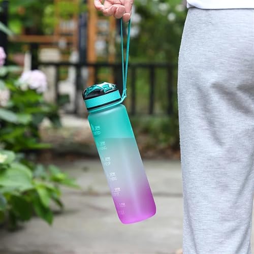 Bouteille de sport design violette de motivation gourde 900ml chic - 7