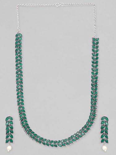 Image of Rubans Oxidised Necklace Set Jewellery Gift for Women & Girls