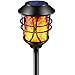 Produktbild Puaida Solarleuchte Garten Metall Fackel, 99 LED Solarlampen für Außen mit Automatische Ein/Aus (Licht Sensor), IP65 Wasserdicht realistische Flammeneffekt Solar Fackeln (1-pack)