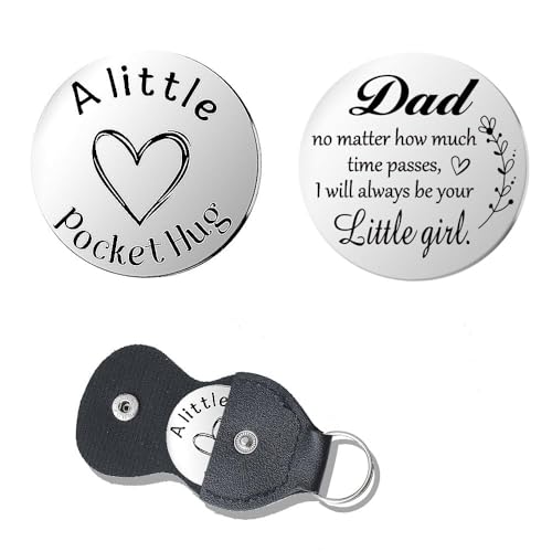 Dad Gifts for Best Father Daddy Pocket Hug Keychain for
