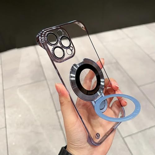Coque rigide transparente avec support pour iPhone 14 Pro