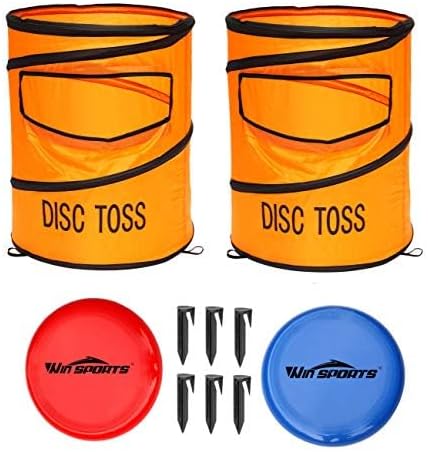 Outdoor Games Folding Disc Toss Game Set Classic Disc Toss,for Back Yard, Beach, Park, Tailgates