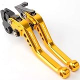 SHUAIFEI CNC-Qualitäts-Bremsen-Kupplungs-Hebel Set kurz for Benelli Leoncino 500 LeonineX 2016 2017 (Farbe : Gold)